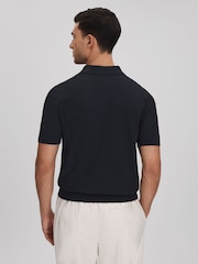 Хлопковая рубашка поло с контрастной Blend Reiss Finch - Image 5 of 6