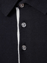 Хлопковая рубашка поло с контрастной Blend Reiss Finch - Image 6 of 6