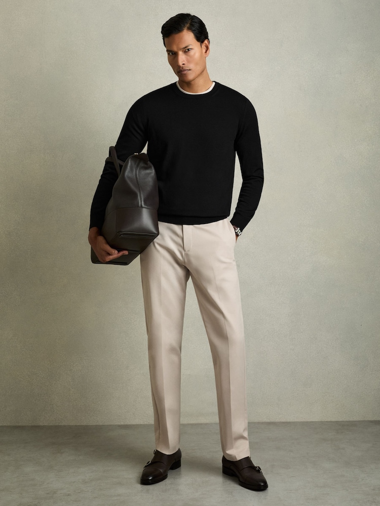 Reiss Black Merino Mixer 2 Pack Pack of Two Merino Wool Jumpers - Image 2 of 5