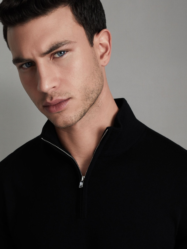 Zwart - Reiss Merino Mixer 2 Pack Pack of Two Merino Wool Jumpers - Image 4 of 5