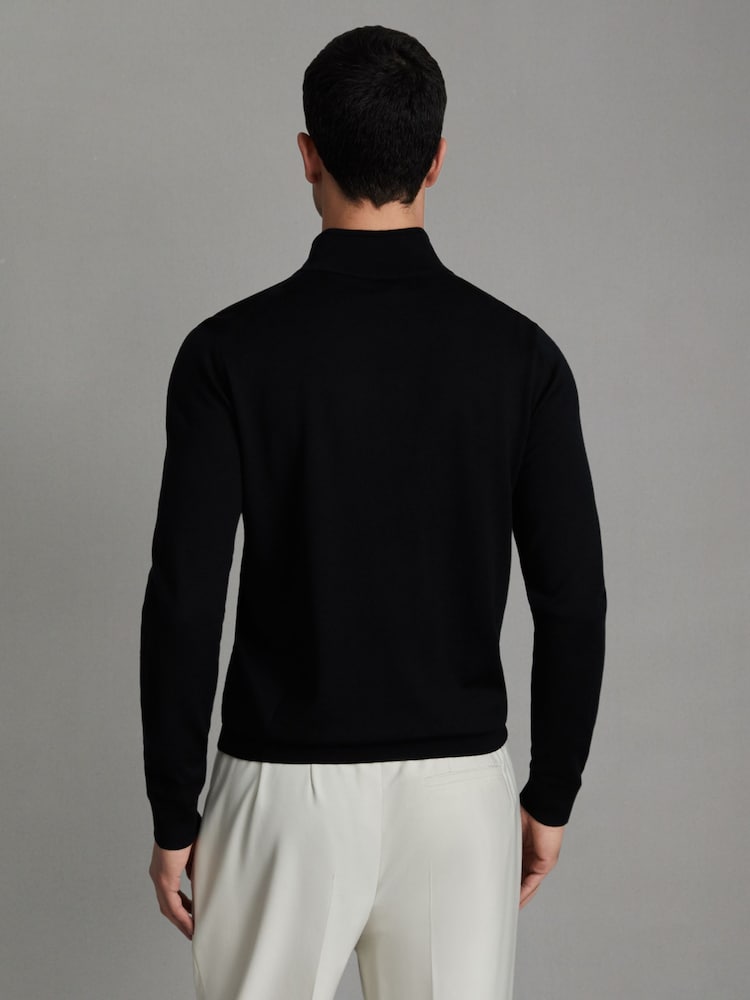 Reiss Black Merino Mixer 2 Pack Pack of Two Merino Wool Jumpers - Image 5 of 5