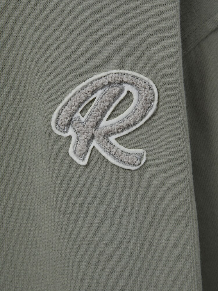 Reiss Pistachio Cade Senior Cotton Motif Hoodie - Image 2 of 3 Reiss Pistachio Cade Senior Cotton Motif Hoodie - Image 2 of 3