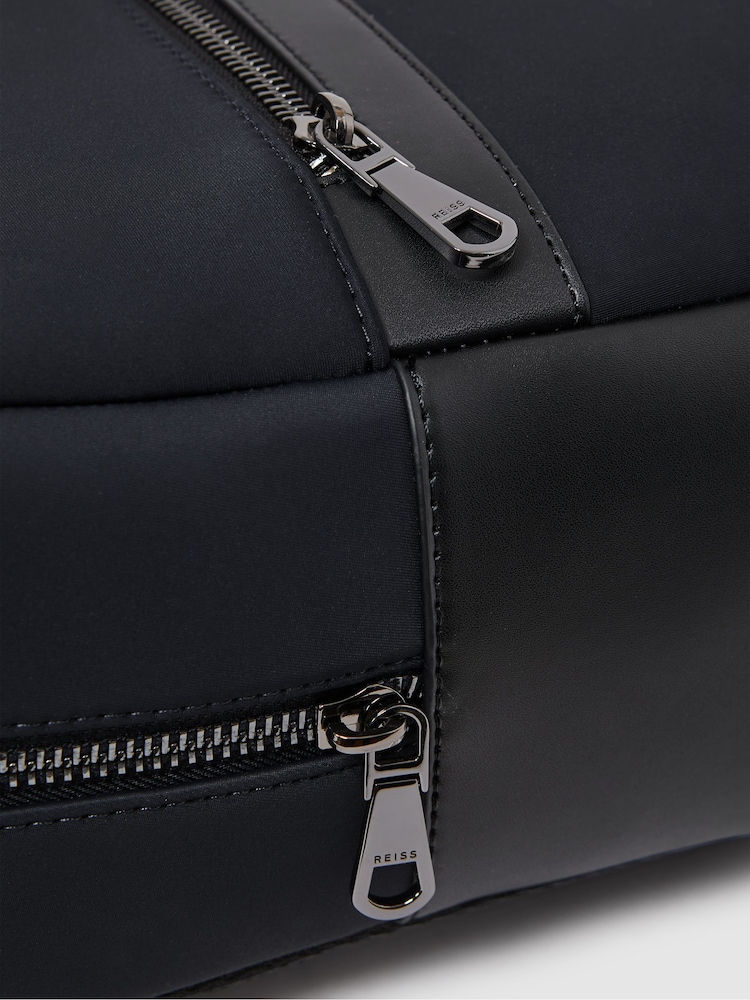 Reiss Dark Navy Drew Neoprene Zipped Backpack - Image 5 of 5