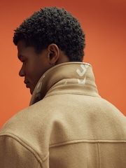 Reiss x McLaren F1 Team Camel McLaren F1 Wool Blend Twin Pocket Overshirt - Image 4 of 8
