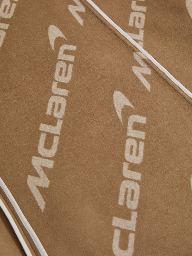 Reiss x McLaren F1 Team Camel McLaren F1 Wool Blend Twin Pocket Overshirt - Image 8 of 8 Reiss x McLaren F1 Team Camel McLaren F1 Wool Blend Twin Pocket Overshirt - Image 8 of 8