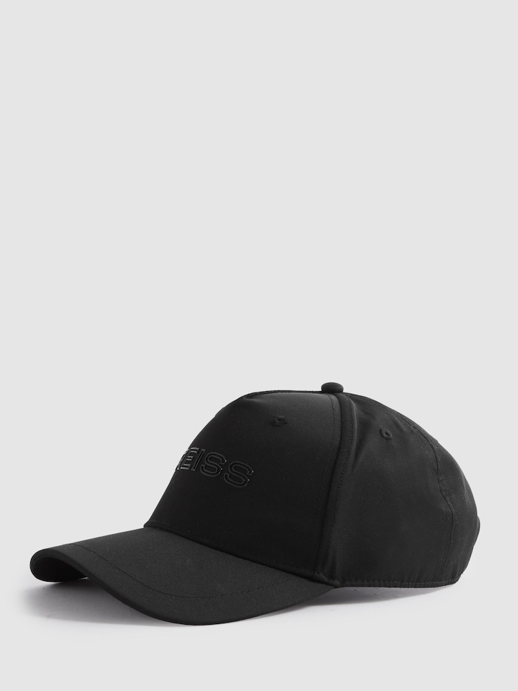 Reiss Black Blaze Logo Baseball Cap - Image 1 of 4