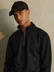 Reiss Black Blaze Logo Baseball Cap - Image 2 of 4
