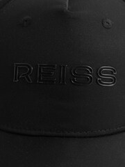 Reiss Black Blaze Logo Baseball Cap - Image 4 of 4