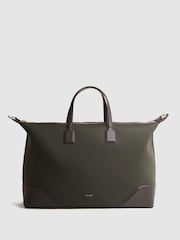 Reiss Khaki Elliot Neoprene Holdall - Image 1 of 4