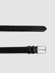 Reiss Black Dante Smooth Leather Belt - Image 3 of 4