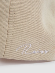 Reiss Stone Felix Cotton Embroidered Baseball Cap - Image 4 of 4