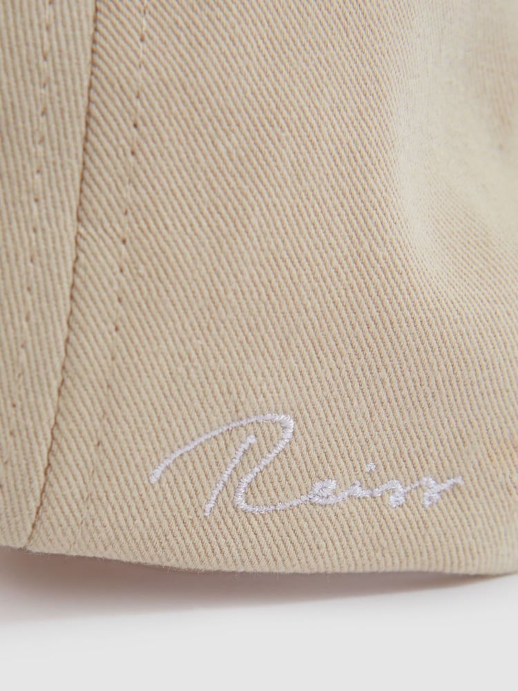 Reiss Stone Felix Cotton Embroidered Baseball Cap - Image 4 of 4