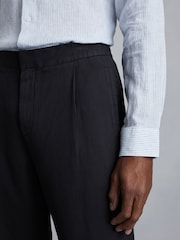 Pantalones holgados de mezcla de lino y algodón con cintura elástica Pact de Reiss - Imagen 4 de 6