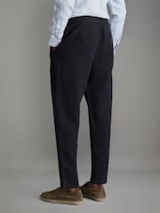 Pantalones holgados de mezcla de lino y algodón con cintura elástica Pact de Reiss - Imagen 5 de 6