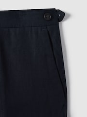 marine - Pantalon REISS Kin Slim en lin - Image 7 of 8