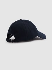 Azul marino - Gorra de béisbol de algodón con bordado Felix de Reiss - Imagen 3 de 4