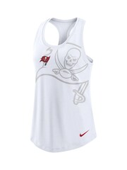 Fanatics NFL Tampa Bay Buccaneers Triblend Racerback White Tank Womens - Image 2 of 2