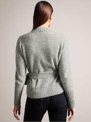 Ted Baker Grey Elliian Wrap Cardigan - Image 2 of 6