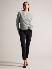 Ted Baker Grey Elliian Wrap Cardigan - Image 3 of 6