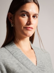 Ted Baker Grey Elliian Wrap Cardigan - Image 4 of 6