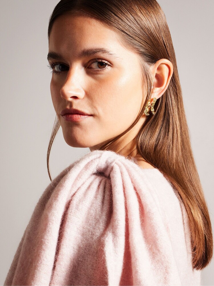Ted Baker Pink Larbow Statement Bow Sweater - Image 4 of 6