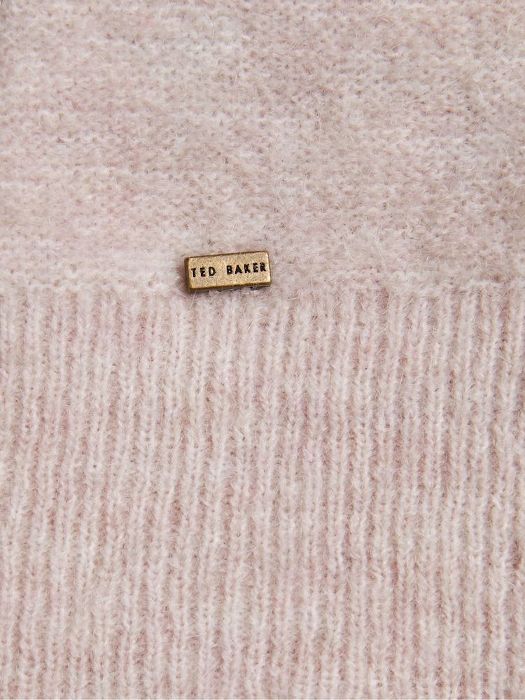 Ted Baker Pink Larbow Statement Bow Sweater - Image 6 of 6