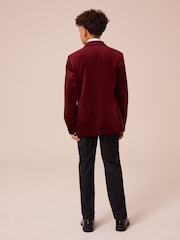 Rot - Velvet Jacket (3-16yrs) - Bild 3 von 9