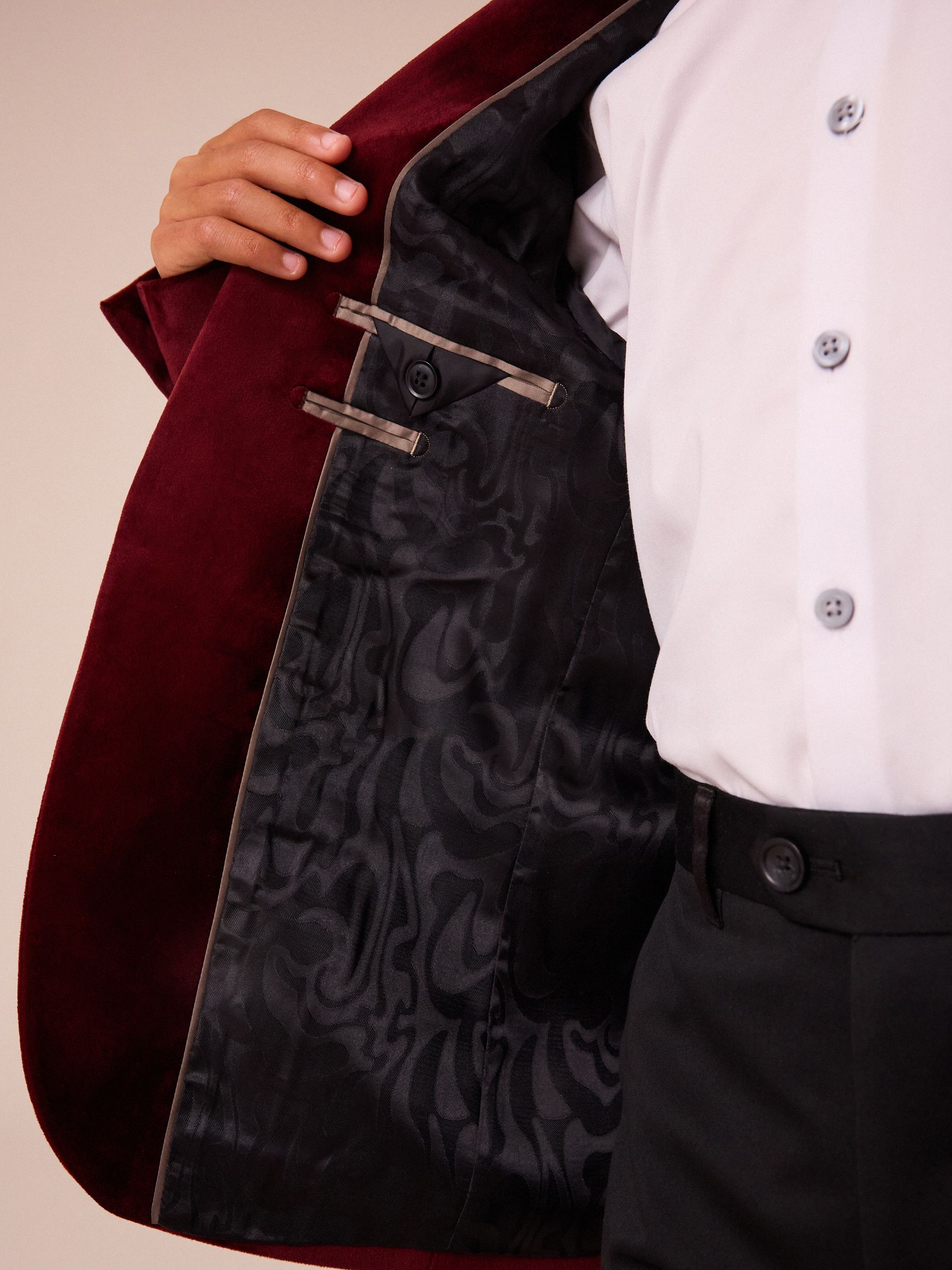 Next red velvet jacket best sale