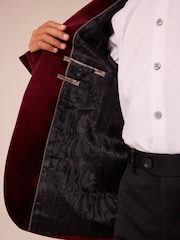 Rot - Velvet Jacket (3-16yrs) - Bild 4 von 9