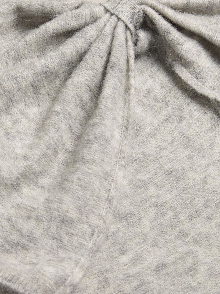 Ted Baker Grey Teebow Statement Bow T-Shirt - Image 6 of 6