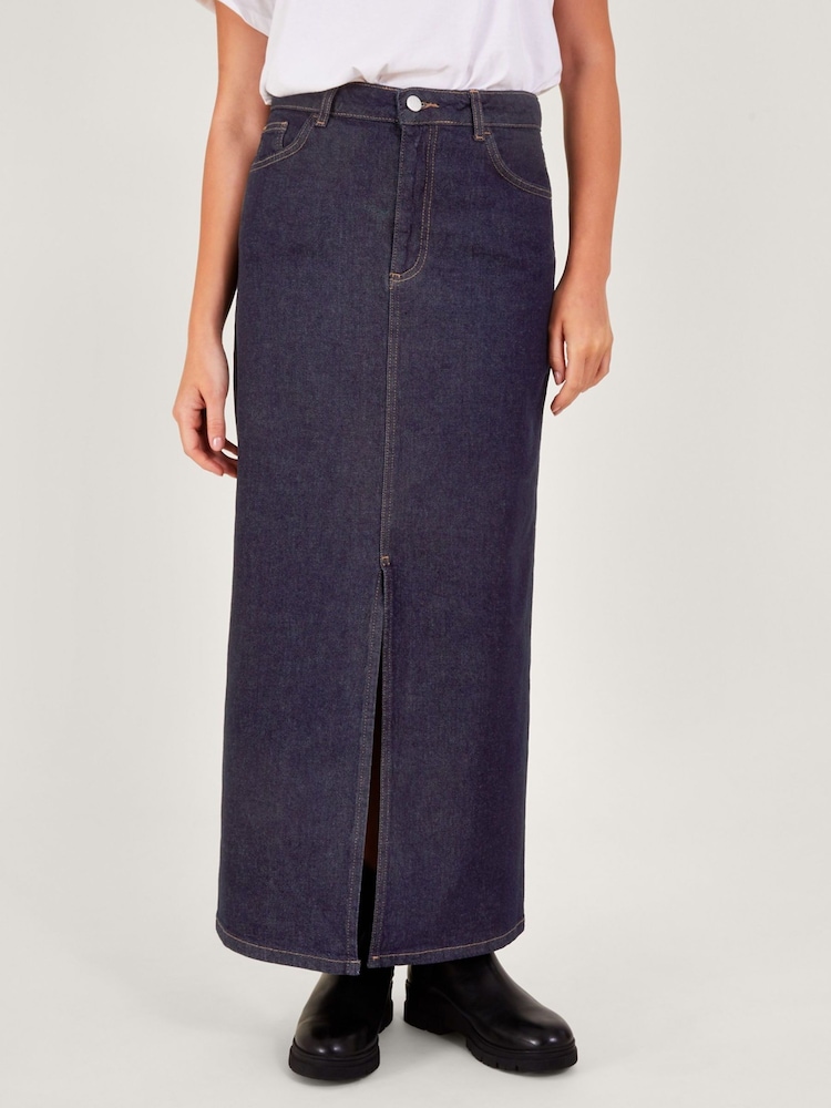 Monsoon Blue Mia Denim Maxi Skirt - Image 1 of 1
