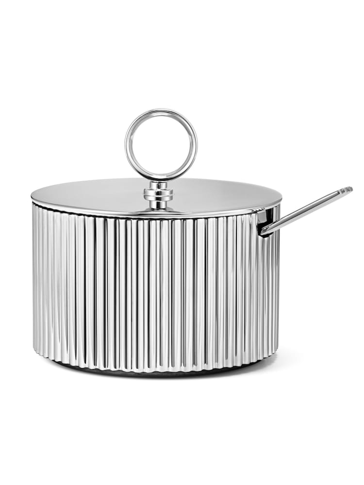 Georg Jensen Bernadotte Sugar Bowl and Spoon - Imagem 1 de 6
