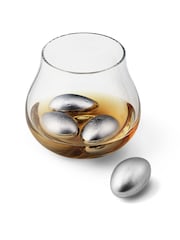 Georg Jensen Edelstahl-Set mit 4 Sky-Eiswürfeln - Bild 2 von 3
