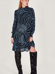Monsoon Black Spot Ophelia Dress - Image 3 of 5