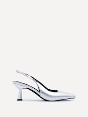 Linzi Silver Presley Stiletto Pointed Court Heels - Image 2 of 5