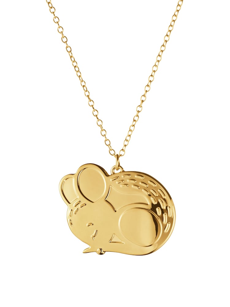 Georg Jensen Gold Christmas Collectibles 2023 Mouse Ornament 18KT Gold Plated - Image 1 of 1