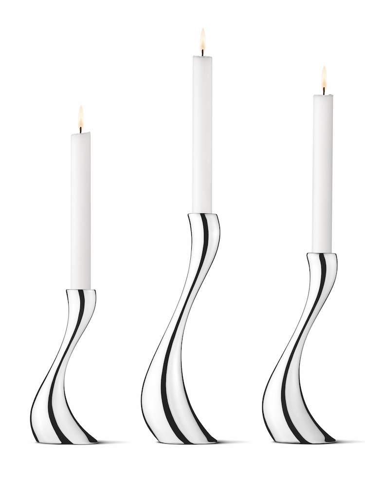 Lot de 3 bougeoirs Georg Jensen Cobra - Image 4 of 4