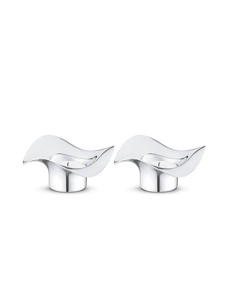 Georg Jensen Set of 2 Cobra Candle Holder - Image 1 of 1