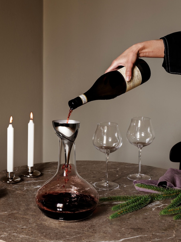 Georg Jensen Sky Set of 6 Red Wine Crystalline Glasses 50CL - Image 1 of 3