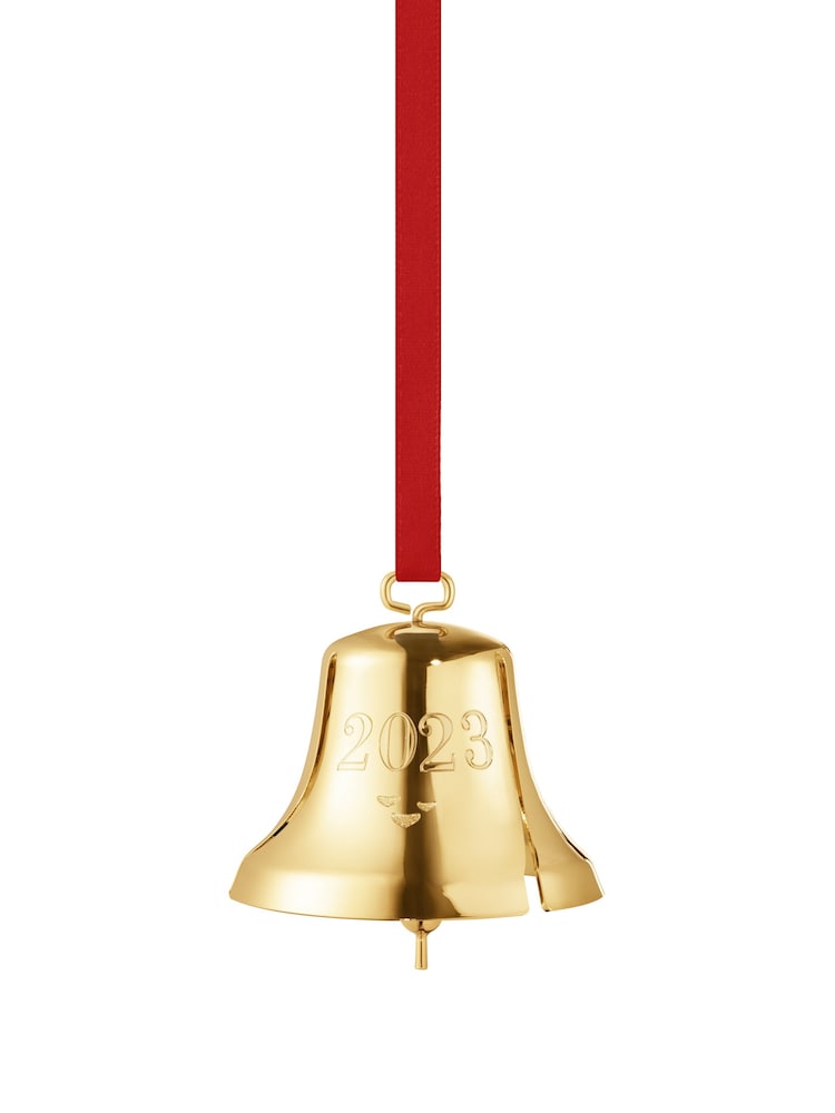 Georg Jensen Gold Christmas Collectibles 2023 Bell 18KT Gold Plated - Image 1 of 2