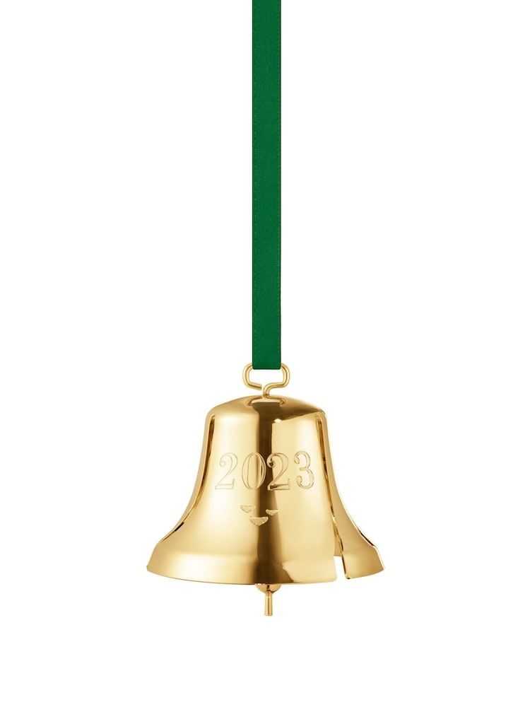 Georg Jensen Gold Christmas Collectibles 2023 Bell 18KT Gold Plated - Image 2 of 2