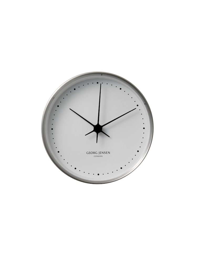 Georg Jensen Henning Koppel Clock Steel and White  10 - Image 1 of 1