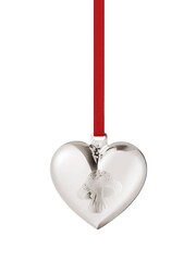 Georg Jensen Silver Christmas Heart Palladium Plated - Image 1 of 2