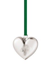 Georg Jensen Silver Christmas Heart Palladium Plated - Image 2 of 2