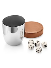 Georg Jensen Sky Dice Travel Set Cup and 5 Piece Dice - Image 1 of 3