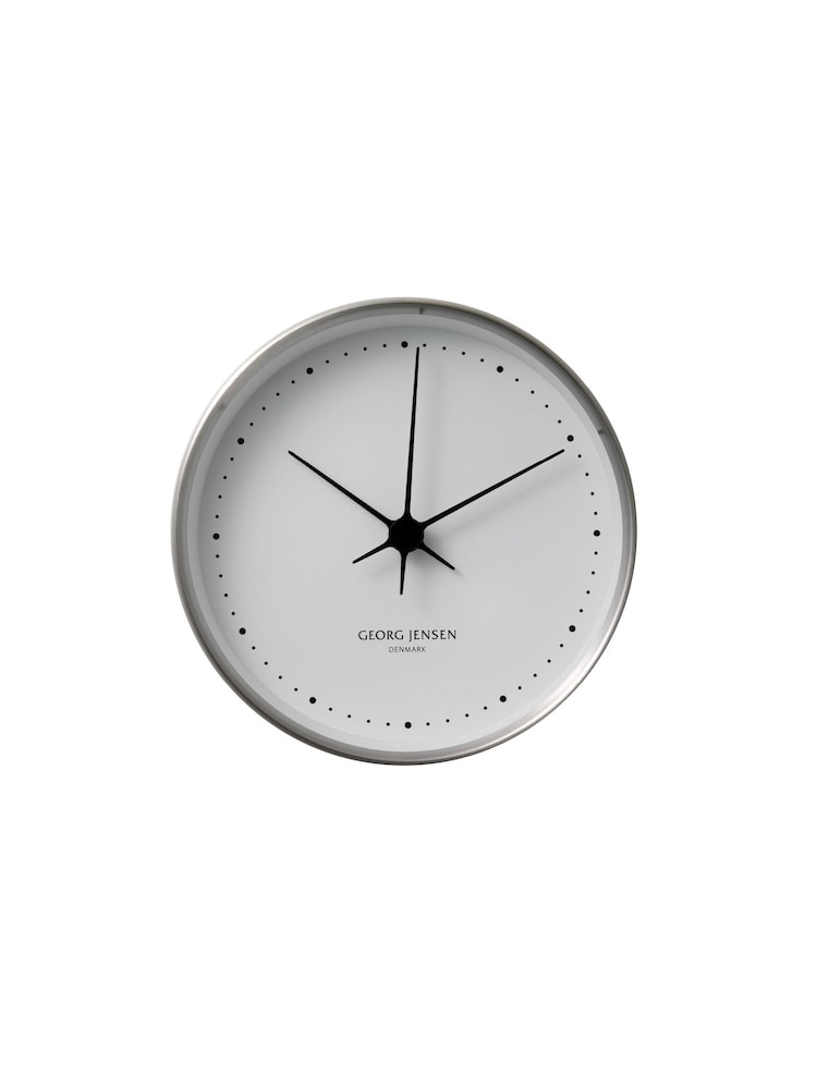 Georg Jensen Henning Koppel Clock Steel and White 22cm - Image 1 of 1