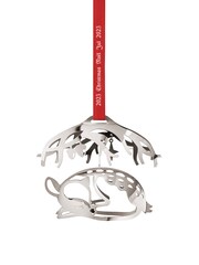 Georg Jensen Silver Christmas Mobile Deer Palladium Plated - Image 2 of 2