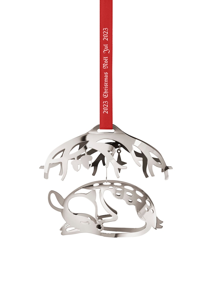 Georg Jensen Silver Christmas Mobile Deer Palladium Plated - Image 2 of 2