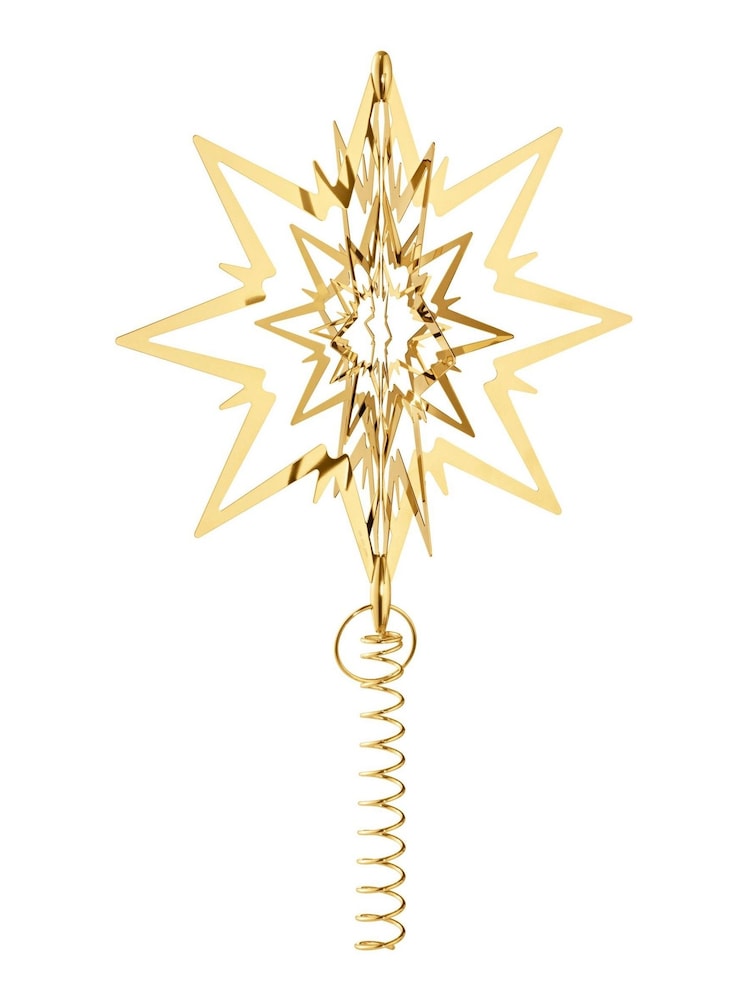 Georg Jensen Gold Seasonal Large Chrismtas Tree Topper Star 18KT Gold Plated - Image 1 of 1