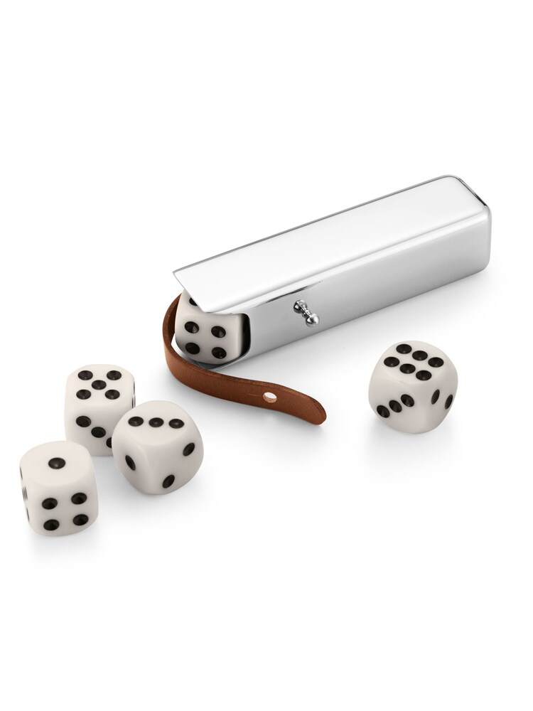 Georg Jensen Sky 5 Piece Dice Set with Case - Image 1 of 3